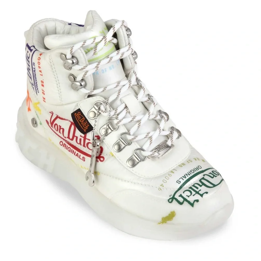 Von Dutch White High-Top Sneakers - Picture 2 of 9